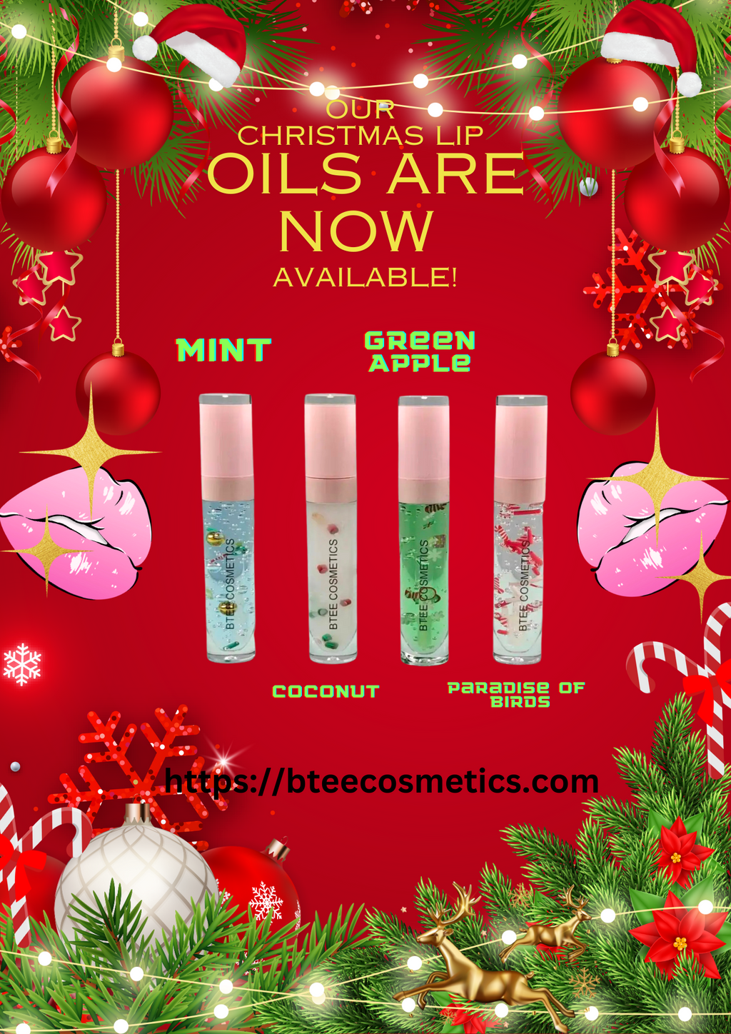 Christmas Lip Oils