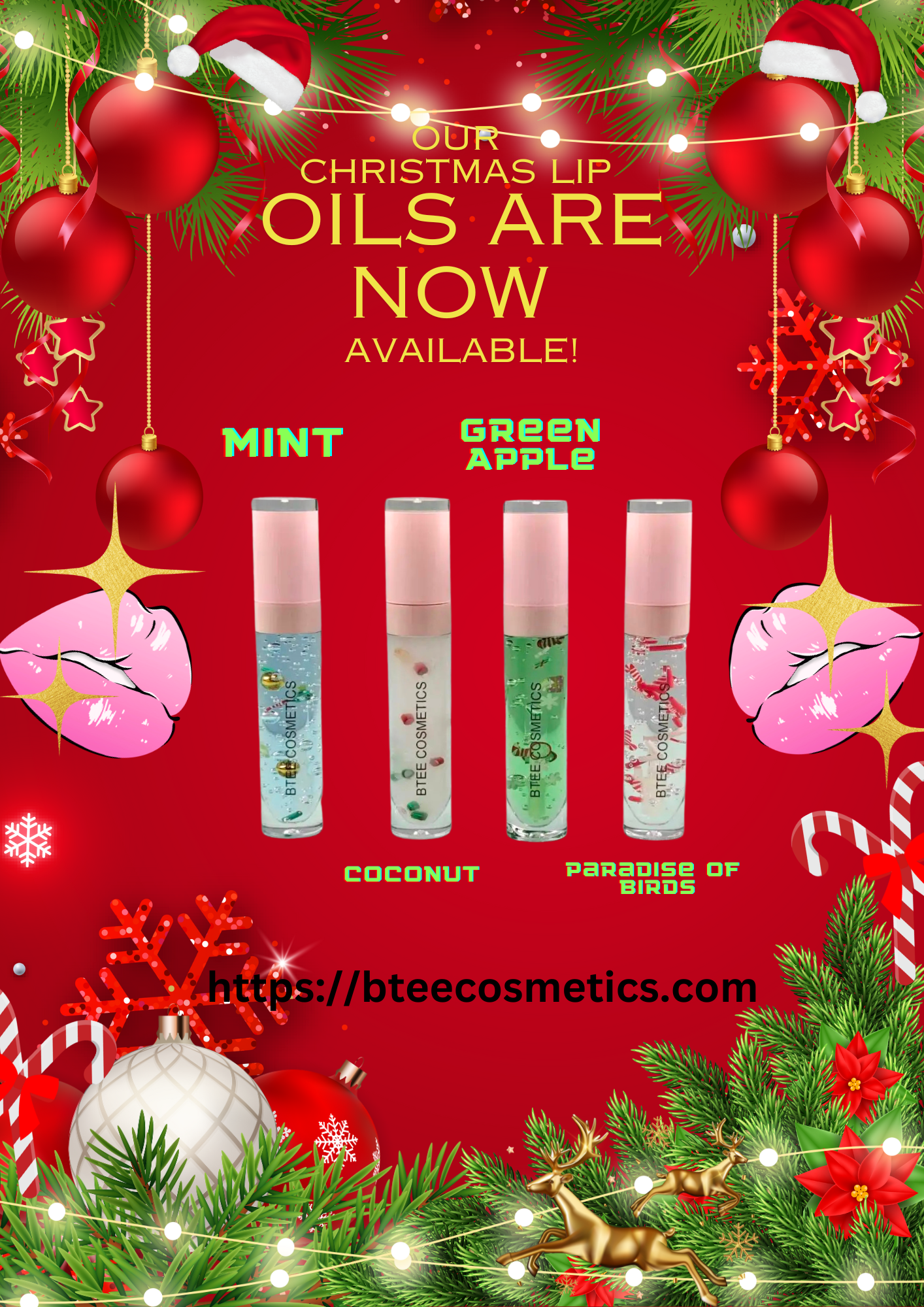 Christmas Lip Oils