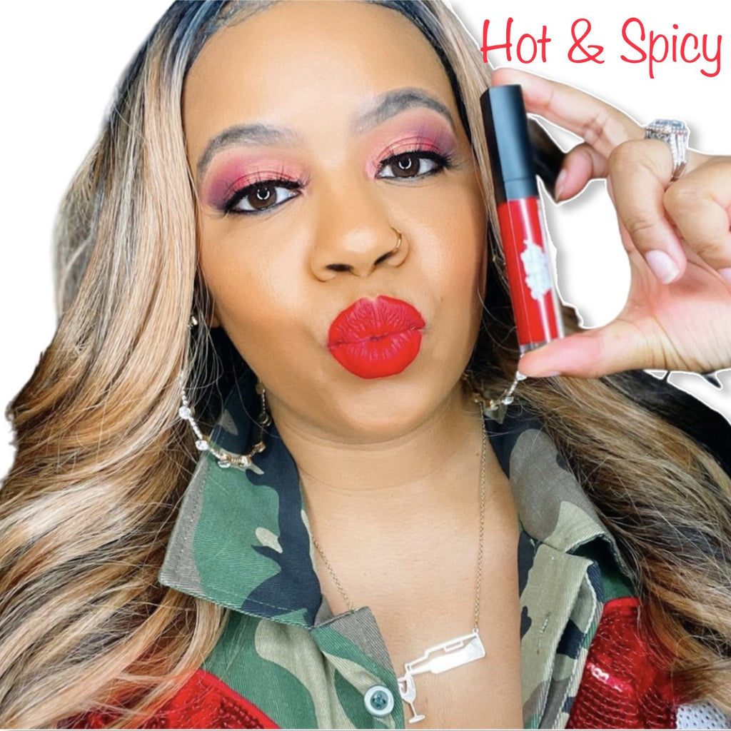 Red liquid matte lipstick