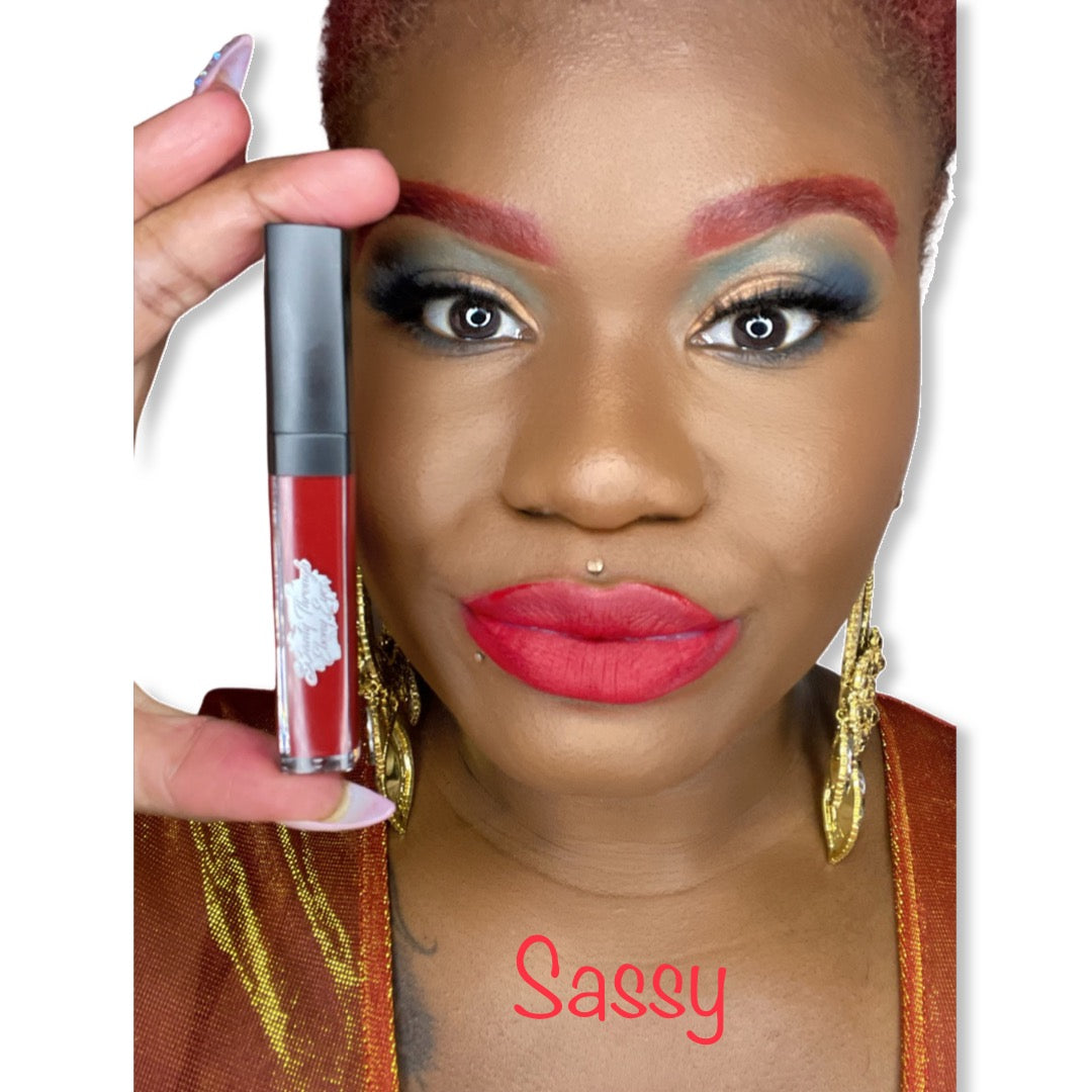 Red liquid matte lipstick