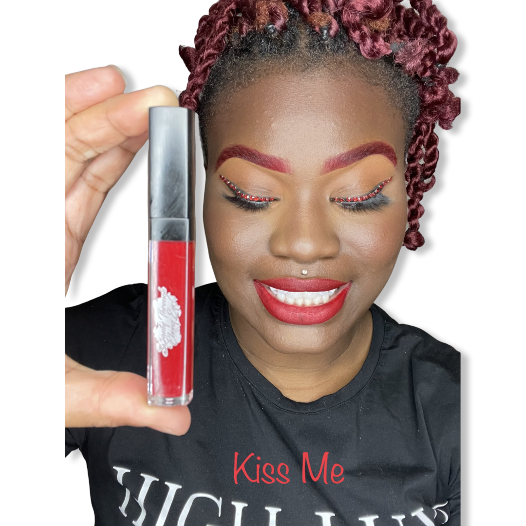 Red liquid matte lipstick